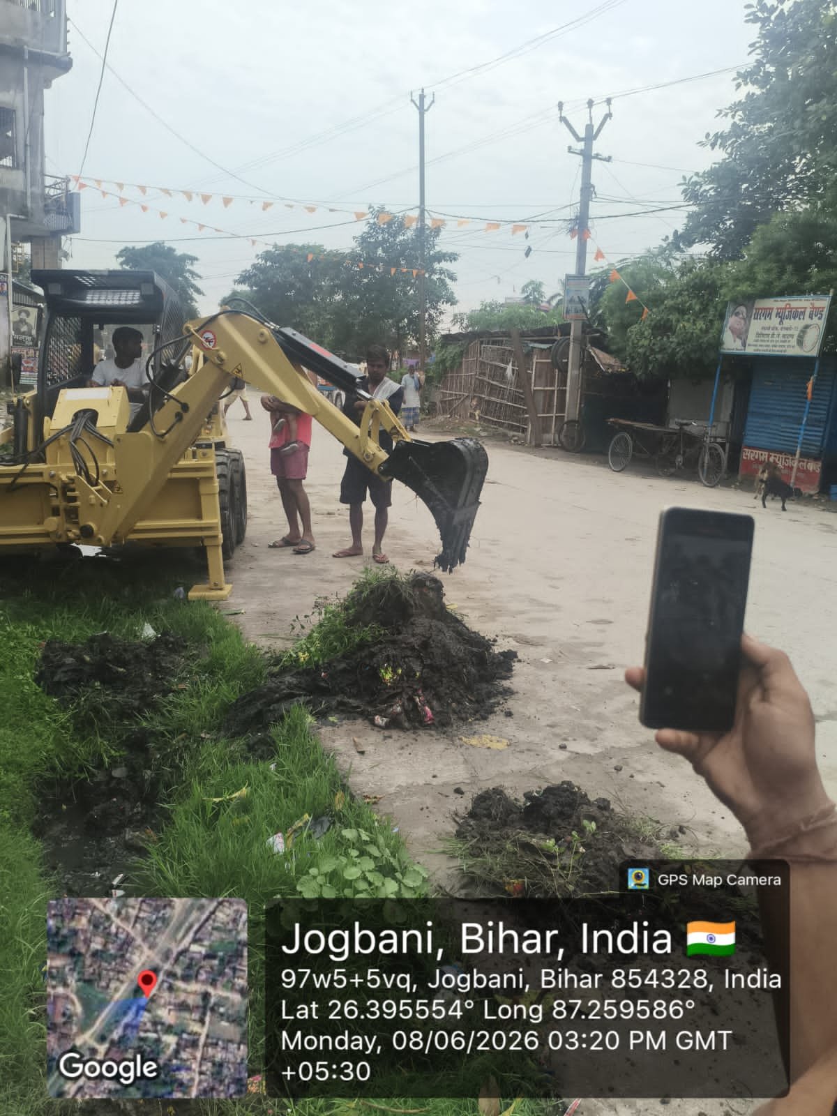 Vert Skid Steer Loader at Construction Site in Bihar